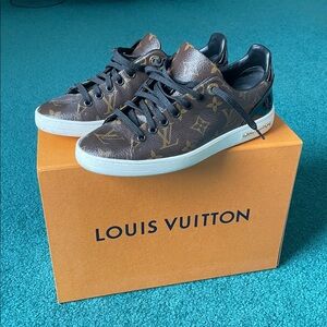 Louis Vuitton Black and Brown Monogram Sneakers